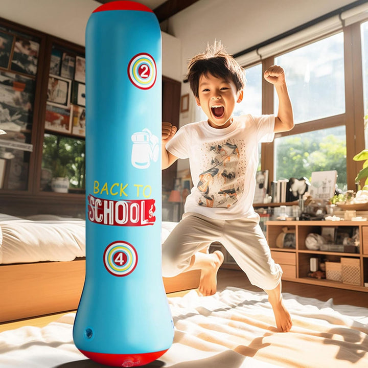 Kinder-Boxsack aufblasbar, aufblasbarer Boxsack für Kinder | Boxsäulenbecher - Lustiger Bounce-Back-