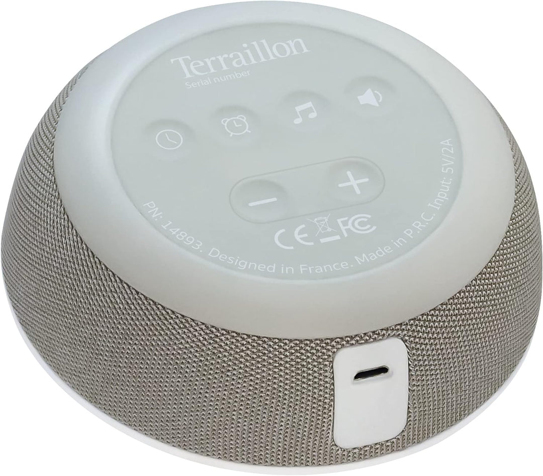 Terraillon Aloha Lichtwecker – Sonnenaufgangssimulation und Einschlafhilfe - 16 Millionen Farben – L