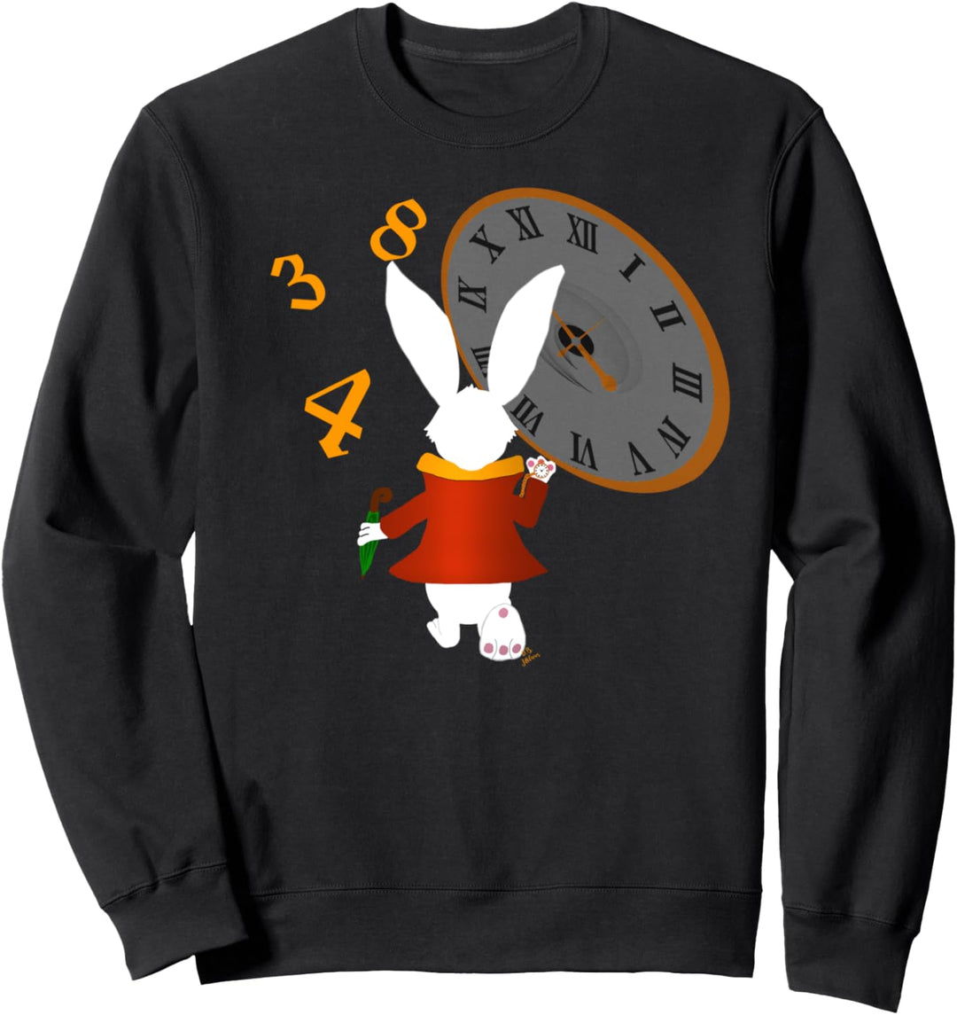 Oster Damen Shirt lustiger weisser Hase - Osterhase Damen Sweatshirt