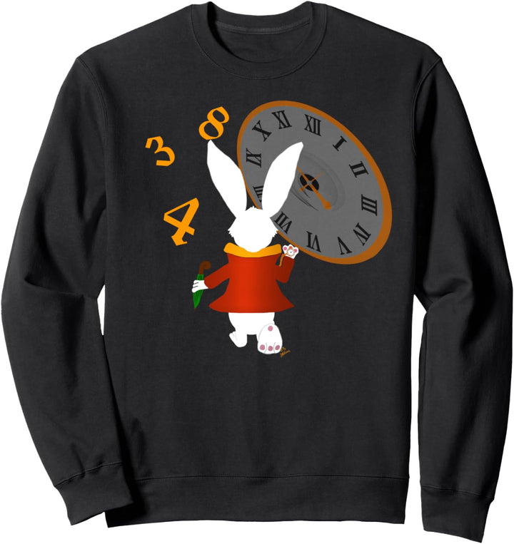Oster Damen Shirt lustiger weisser Hase - Osterhase Damen Sweatshirt