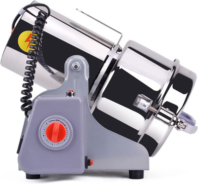 800g Elektrische Getreidemühle, 2400W Schrotmühle Getrocknete, Rostfreier Stahl Maschinenmühle mit Ü