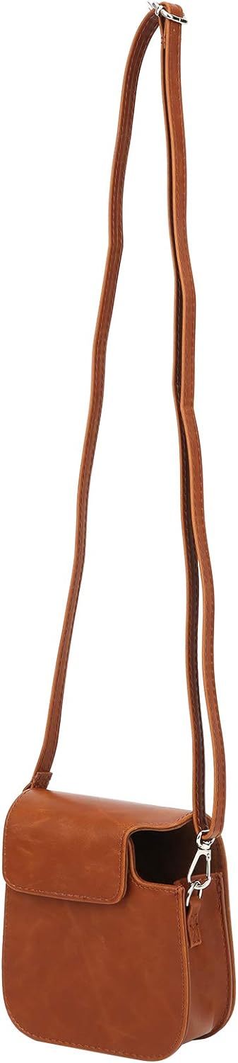 Sofortige Kameratasche, PU Vintage Kamera Umhängetasche Abnehmbare braune Sling Shell Tasche für die