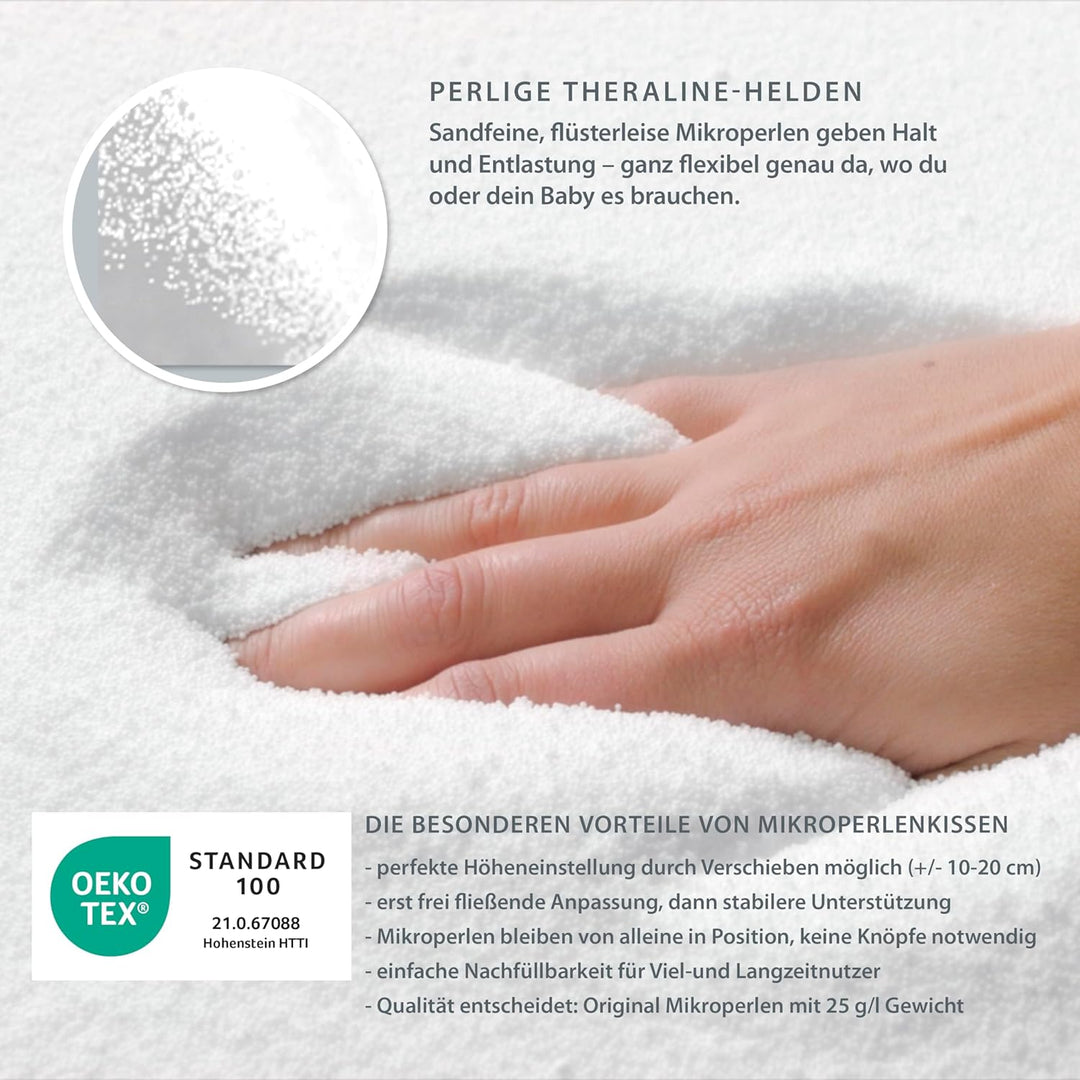 Original Theraline Stillkissen - Kollektion 2021, Farbe:164 Pusteblume dunkelgrün, 164 Pusteblume Du