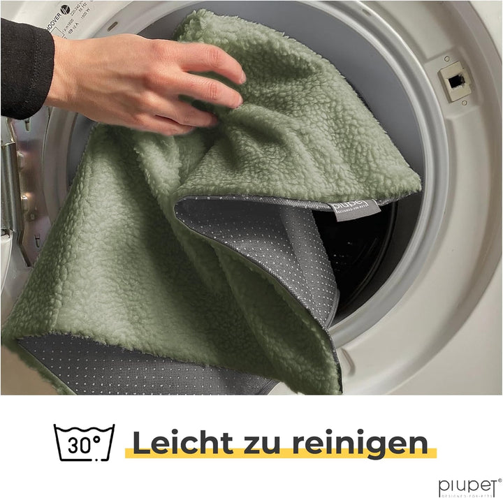 PiuPet® Selbstheizende Decke Hund I 90x60cm I Beheizbare Hundedecke I Selbstwärmende Hundedecke I He