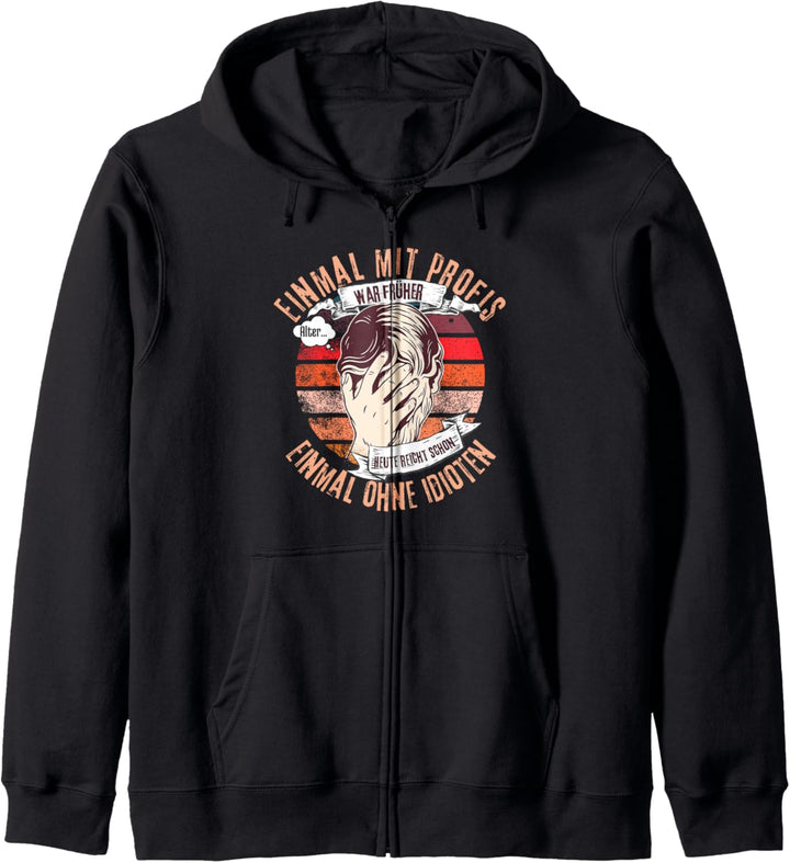 Einmal mit Profis war früher Kapuzenjacke