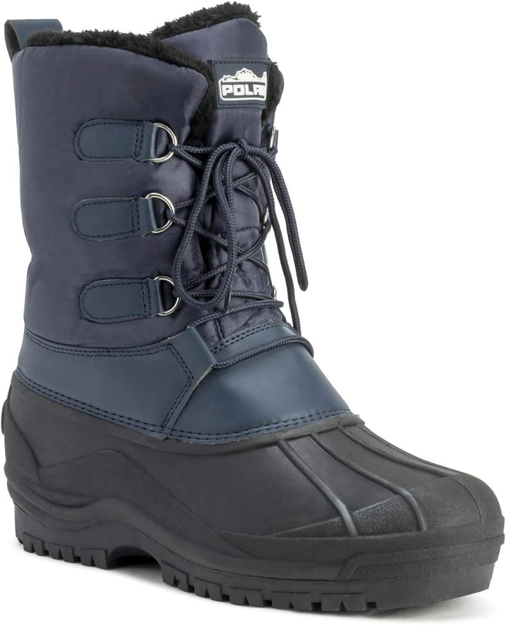 Polar Herren Dreck Schnüren Short Nylon Winter Schnee Regen Schnüren Wasserdicht Duck Stiefels 42 EU