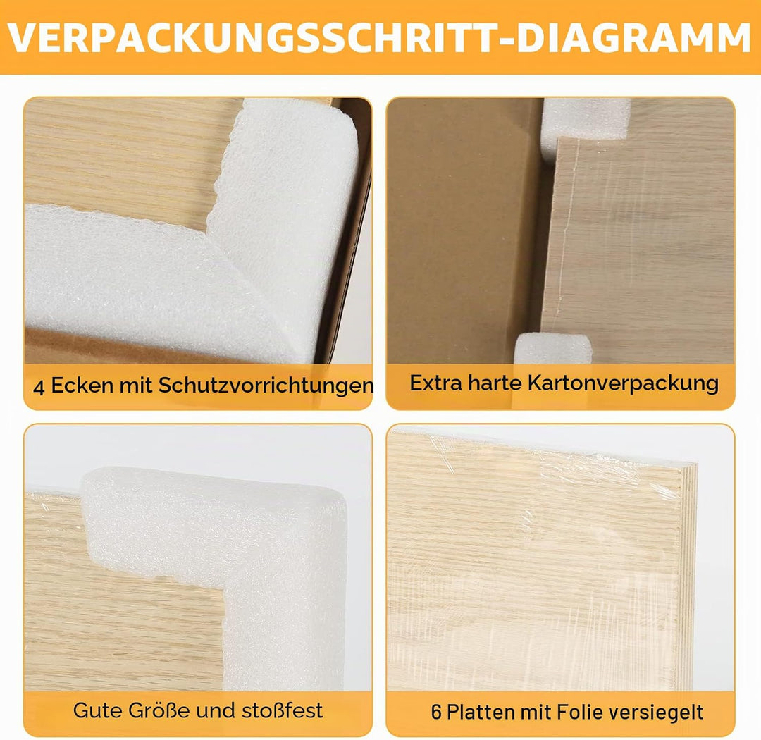 Sperrholzplatte 3mm A4, Lasergravur Rohlinge Holz, 4 Stück Unbehandeltes Holz für Lasergravur, CNC-S