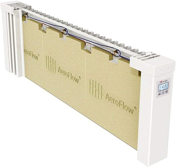 AeroFlow Elektroheizung Slim 1200 mit Schamottekern app-Ready FlexiSmart-Displayregler (Android, iOS