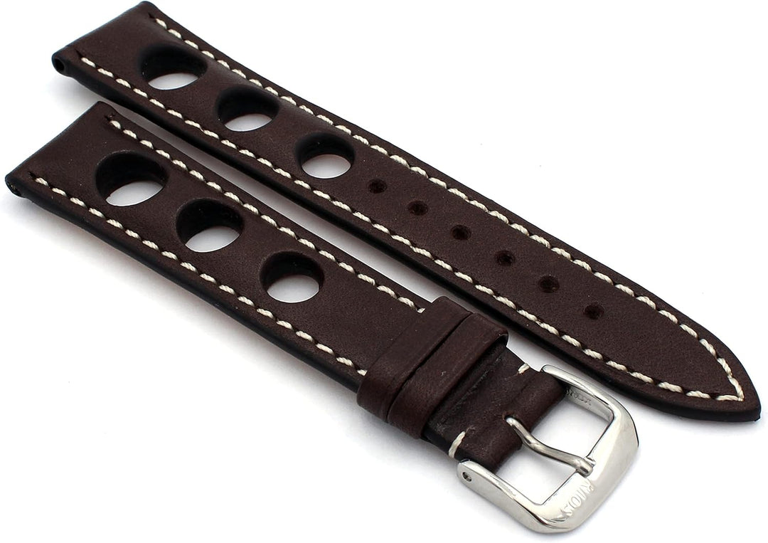 RIOS1931 Sulla Baikal Rallye Vintage Rindsleder Uhrenarmband handgemacht in Deutschland Robust 19mm