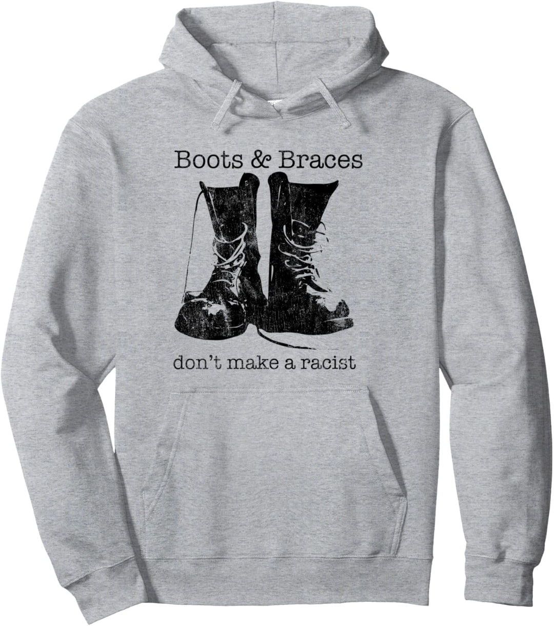 Boots & Braces Shirt - Anti-Racist Skins - Skinhead Pullover Hoodie