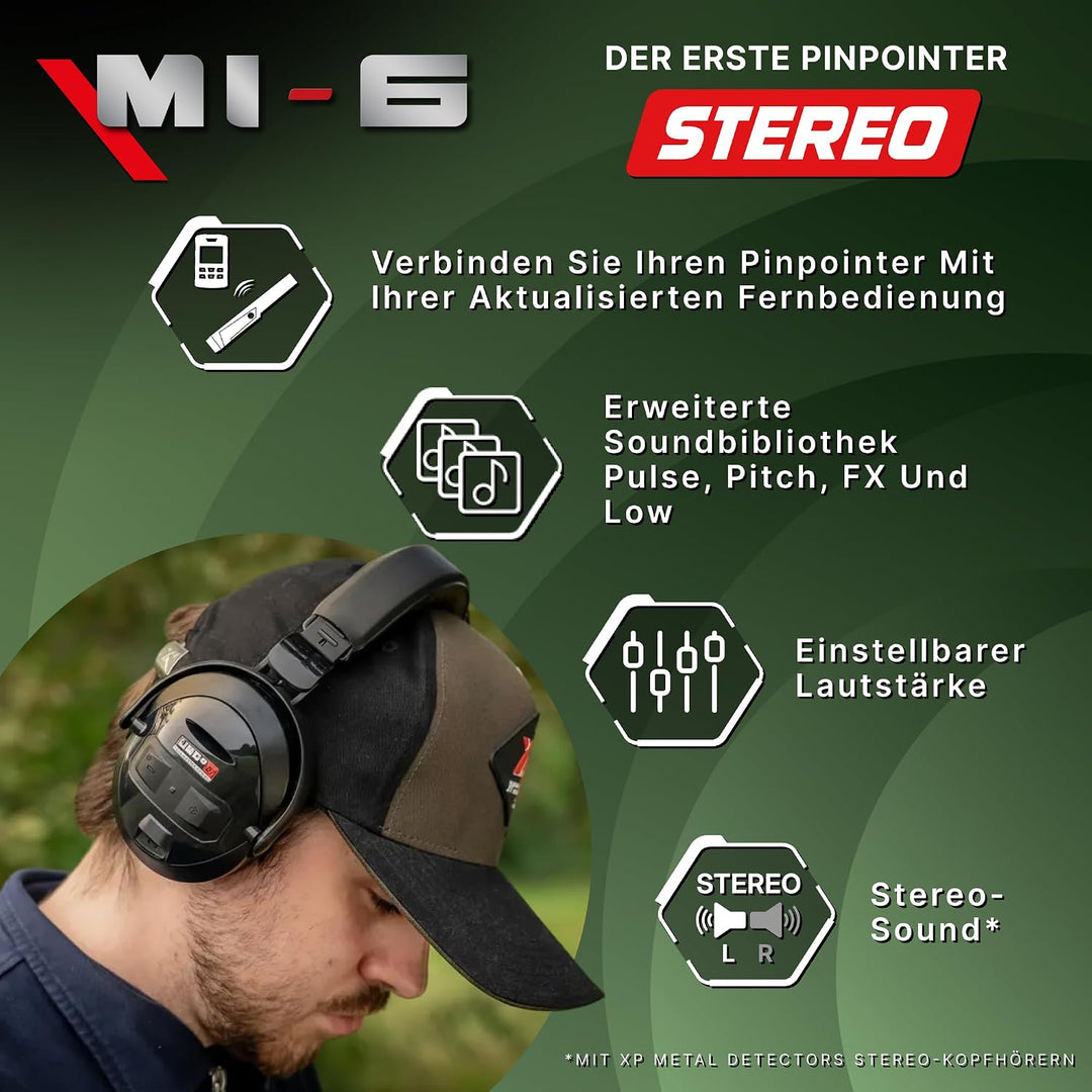 XP Metal Detectors ICONX Adventure Pack - WSAXL Stereo-Kopfhörer, MI-6 Pinpointer, FMF 28cm Suchspul