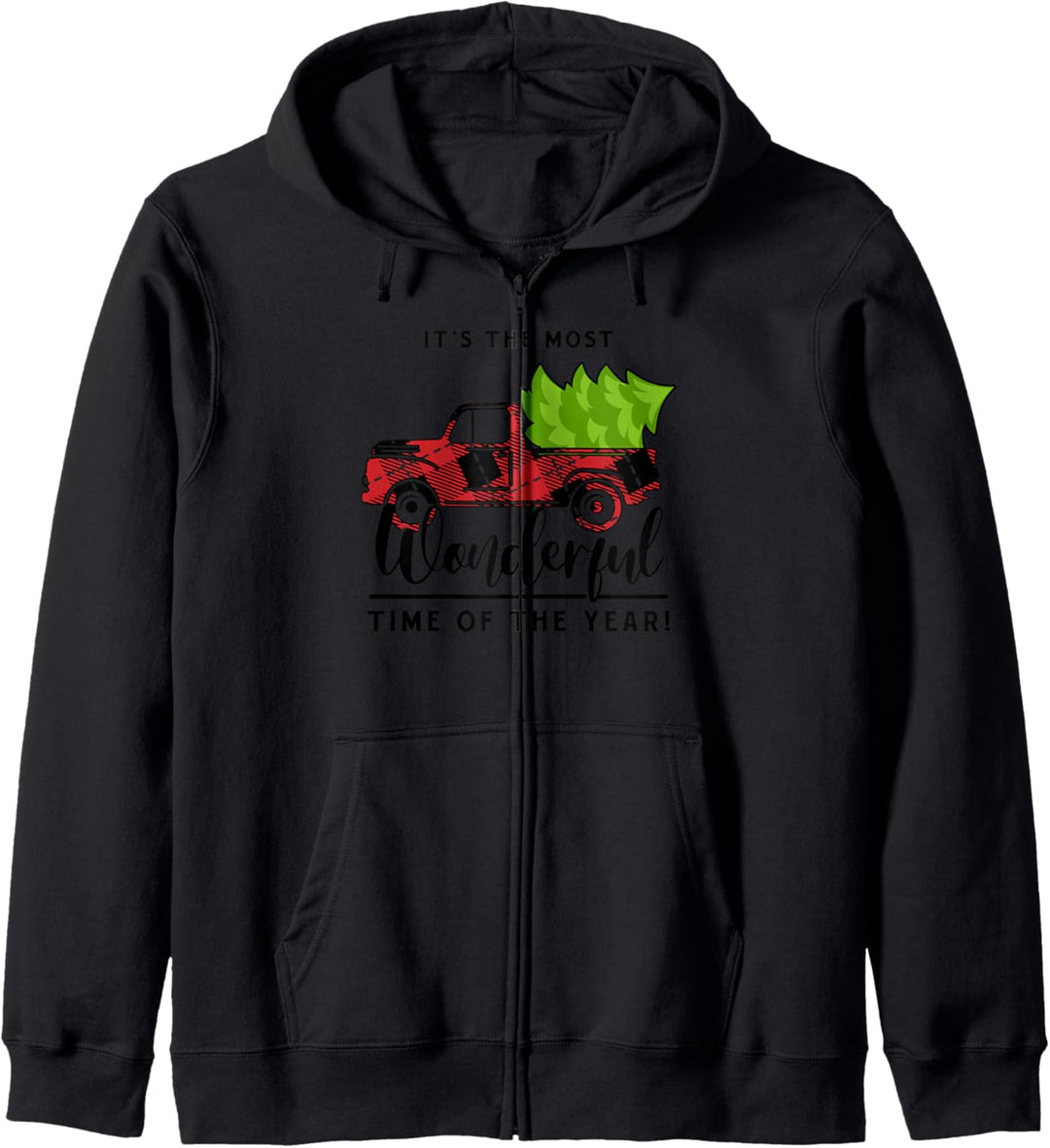 Cute Matching Family Group Christmas Tree Truck Design Kapuzenjacke