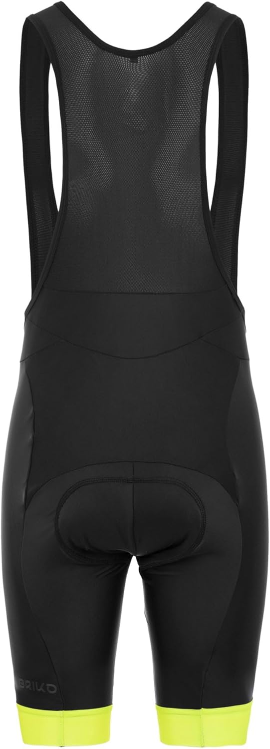 Briko Herren Trägerhose Fresh Bibshort S 900 Schwarz-grün Limette, S 900 Schwarz-gr&#xFC;n Limette
