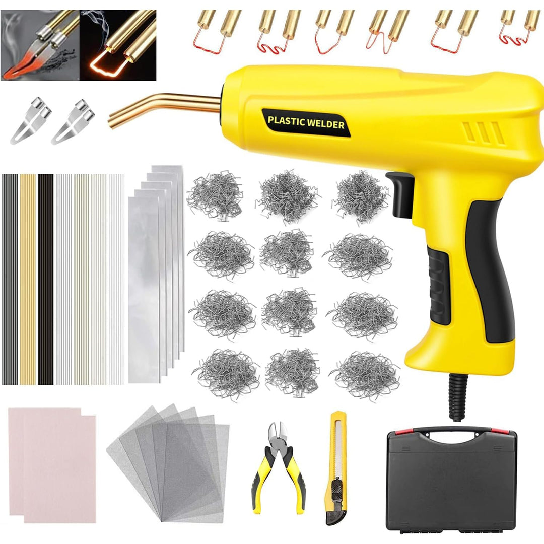 200W 2-in-1 Kunststoff Schweissen Maschine Auto Stossstange Reparatur Set mit 1000PCS Schweissnagel&