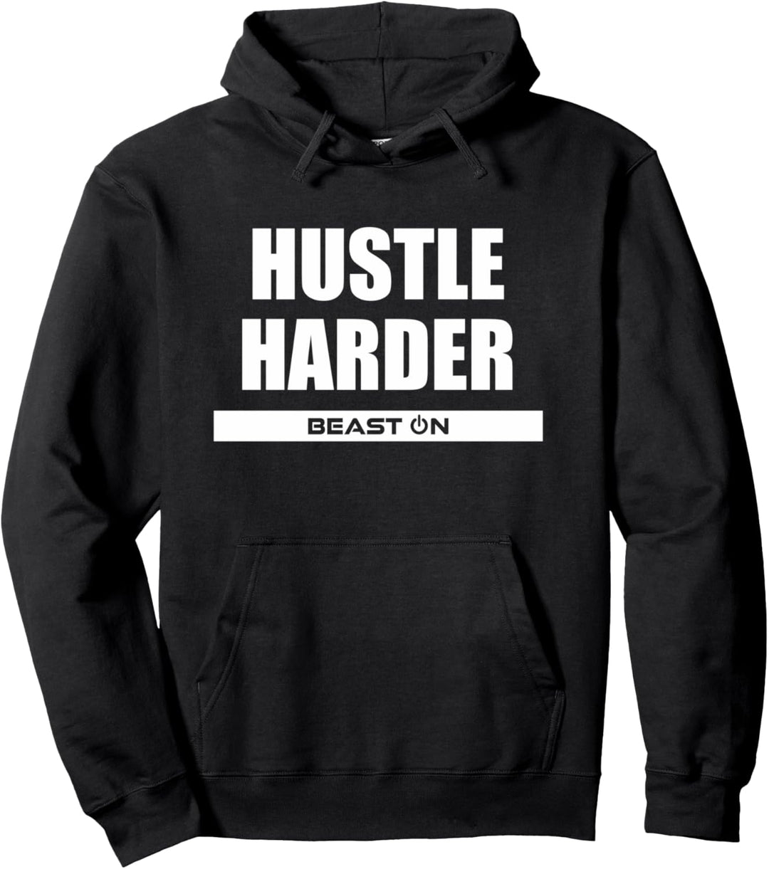Hustle Harder Gym Fitness Motivation Bodybuilding Gains Pullover Hoodie