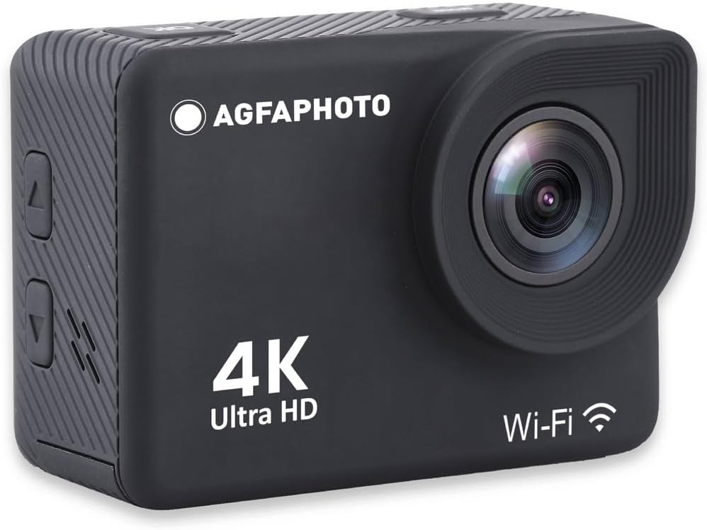 AgfaPhoto Realimove AC9000-30 m wasserdichte Digitale Action-Kamera (True 4K, EIS Anti-Shake, 170 °