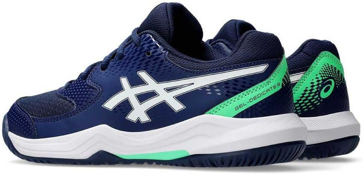 ASICS Jungen Gel-Dedicate 8 Padel Gs Sneaker 32.5 EU Black Tuna Blue, 32.5 EU Black Tuna Blue