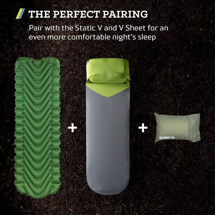 Klymit Unisex's Drift Camping Pillow, Green, Regular, Einheitsgrösse (1er Pack) Einheitsgrösse (1er