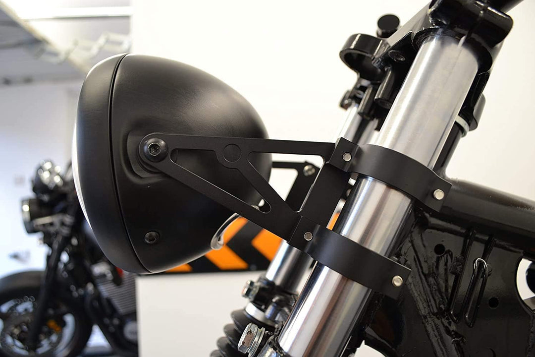 Alchemy Parts Motorrad Scheinwerfer-Halter/Klammergabel 58-59mm Durchmesser - Hochwertig