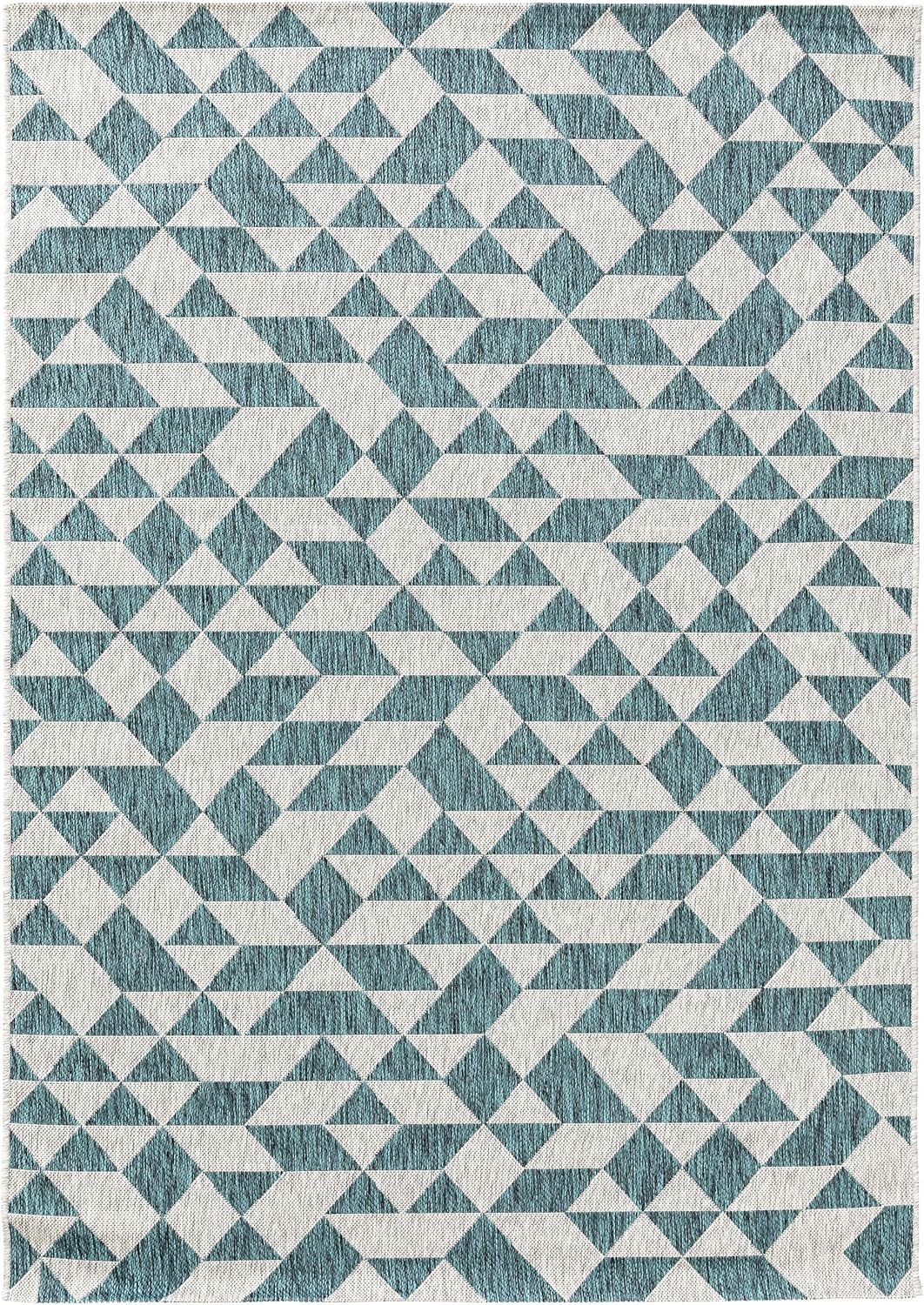 benuta Nest Teppich Cleo - Kunstfaser - Outdoor geeignet - Rechteckig & im Style:  Geometrisch, Retr