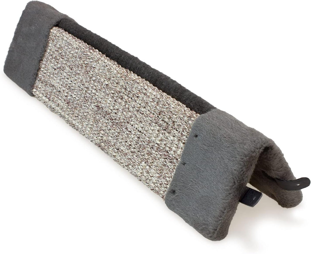 Arquivet Eckkratzer Grau für Katzen - 12 x 12 x 49 cm - grosse Eckkratzer - vertikale Kratzer für Ka