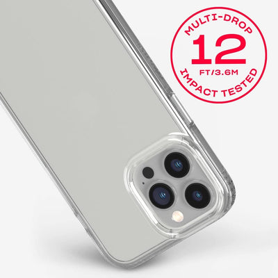 Tech 21 Evo Clear and Impact Glass Bundle für iPhone 13 Pro - Schutzhülle mit 3,6 m Multi-Drop-Schut