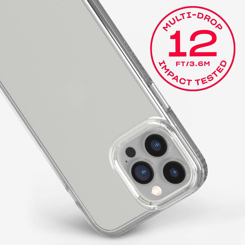 Tech 21 Evo Clear and Impact Glass Bundle für iPhone 13 Pro - Schutzhülle mit 3,6 m Multi-Drop-Schut