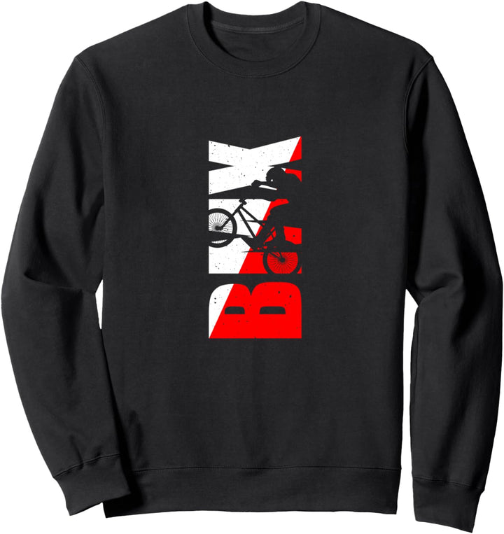 BMX cooles Retro Fan Geschenk Motiv für Junge Mädchen Sweatshirt