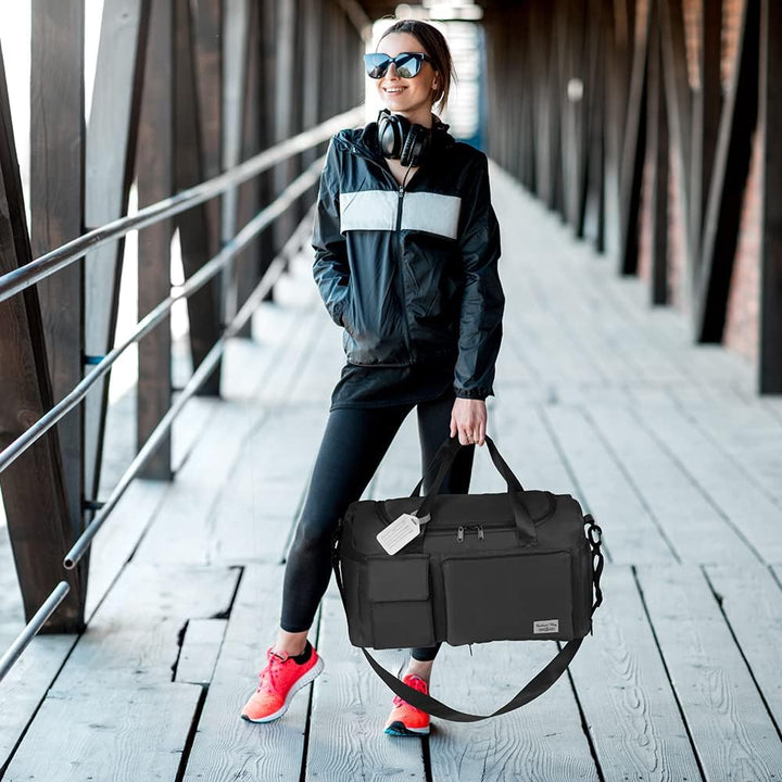 Flintronic 35L Faltbare Reisetasche Gepäcktasche Grosse Weekender Übernachtungstasche Urlaubstasche