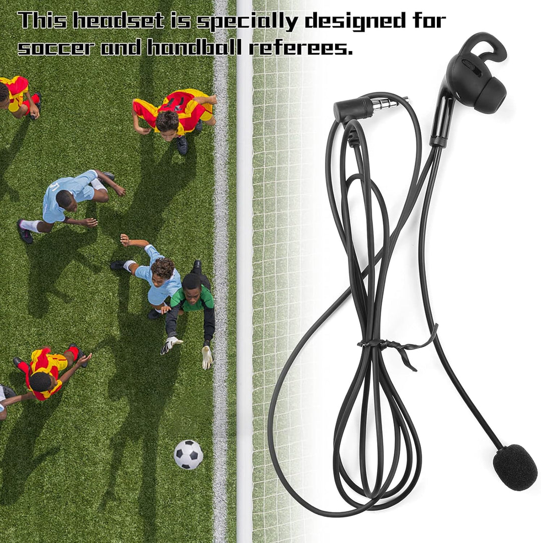 Lechnical Schiedsrichter-Headset, In-Ear-Kopfhörer mit Mikrofon-Ersatz für V6 Pro/V6C/V4 Plus/V4C Pl