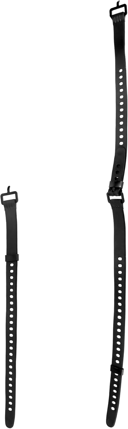 QWORK® 8er Pack Gummi Zurrgurte mit Eisen-Schnalle - 45 x 2,5 cm - Vielseitige Spannband Zum Sichern