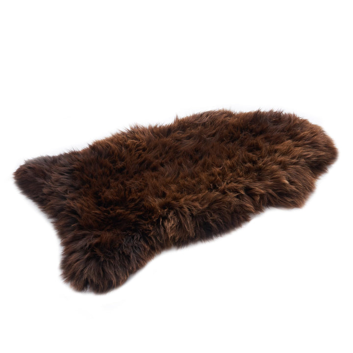 Lammfell Braun 100 x 110 cm - Flauschig Schaffell Echt - Weich Lammfell Echt - Deko Fell Schlafzimme
