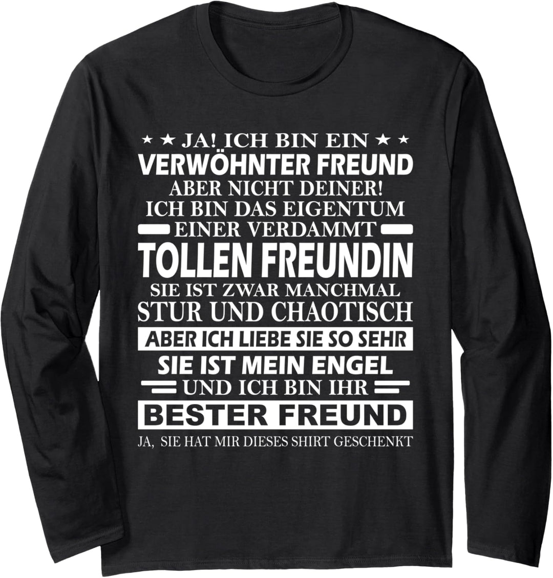 Partner Für Paare Geliebter Pärchen Verwöhnter Freund Langarmshirt