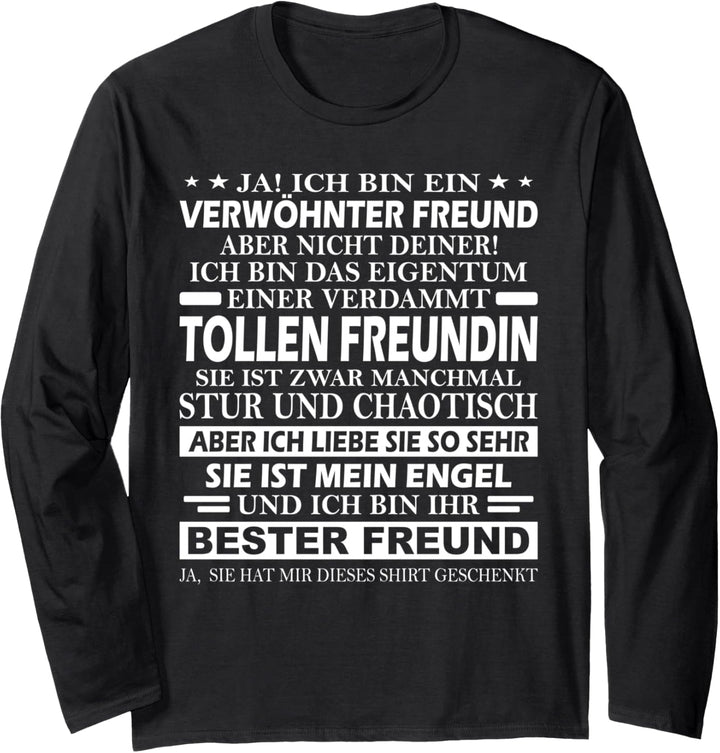Partner Für Paare Geliebter Pärchen Verwöhnter Freund Langarmshirt