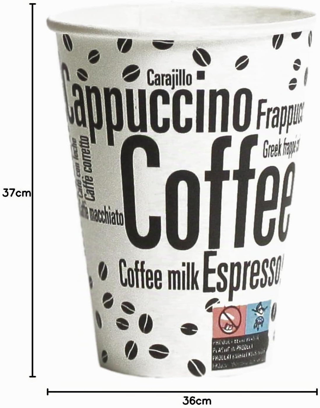 1000 Stück 7,5oz/180ml Kaffeebecher to go | Pappbecher Cups Coffee to Go Becher | Kaffee to+go Papie