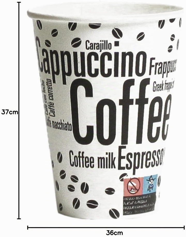 1000 Stück 7,5oz/180ml Kaffeebecher to go | Pappbecher Cups Coffee to Go Becher | Kaffee to+go Papie