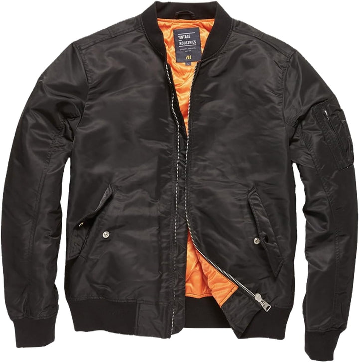 Vintage Industries Herren Übergangsjacke schwarz M M Schwarz, M Schwarz