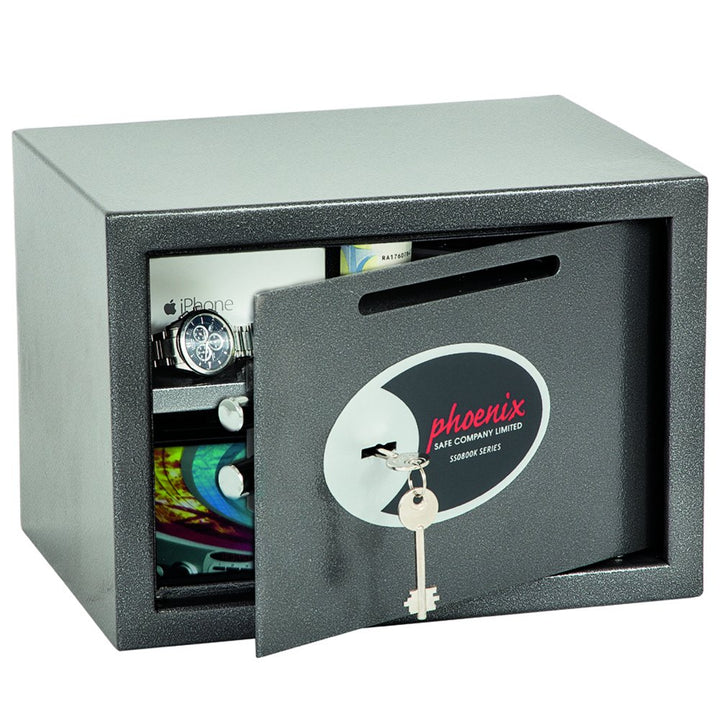 Phoenix SS0802KD Vela Deposit Home & Office Safe mit Schlüsselschloss (klein)