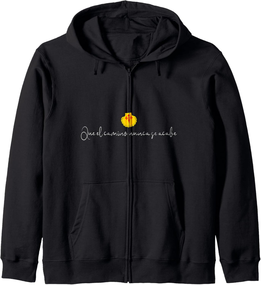 Camino de Santiago: Que El Camino Nunca Se Acabe Sprichwort Kapuzenjacke