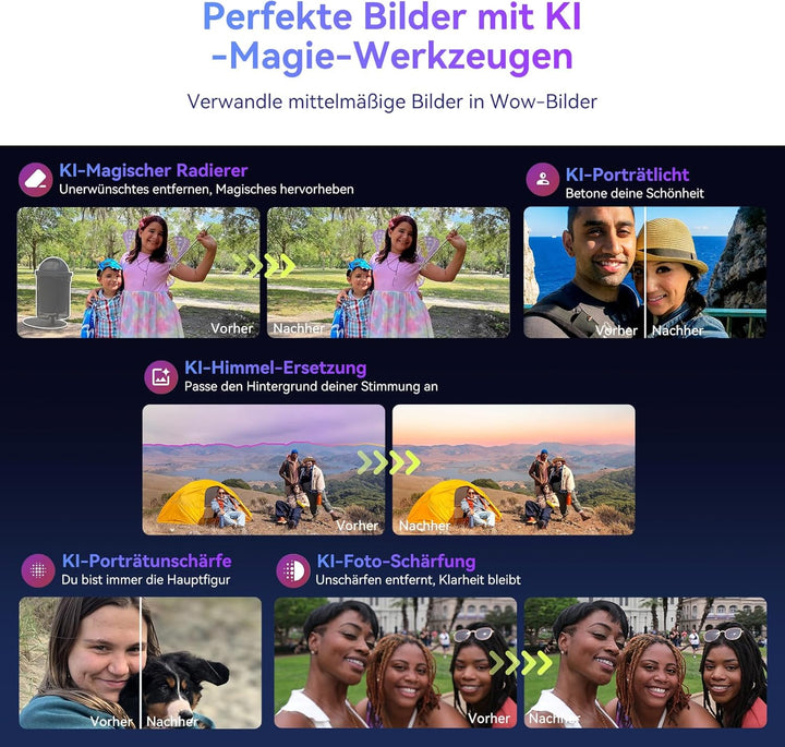 OSCAL Tiger 13 5G Handy ohne Vertrag Gemini AI 24GB+256GB/2TB, Android 14 Smartphone ohne Vertrag 90