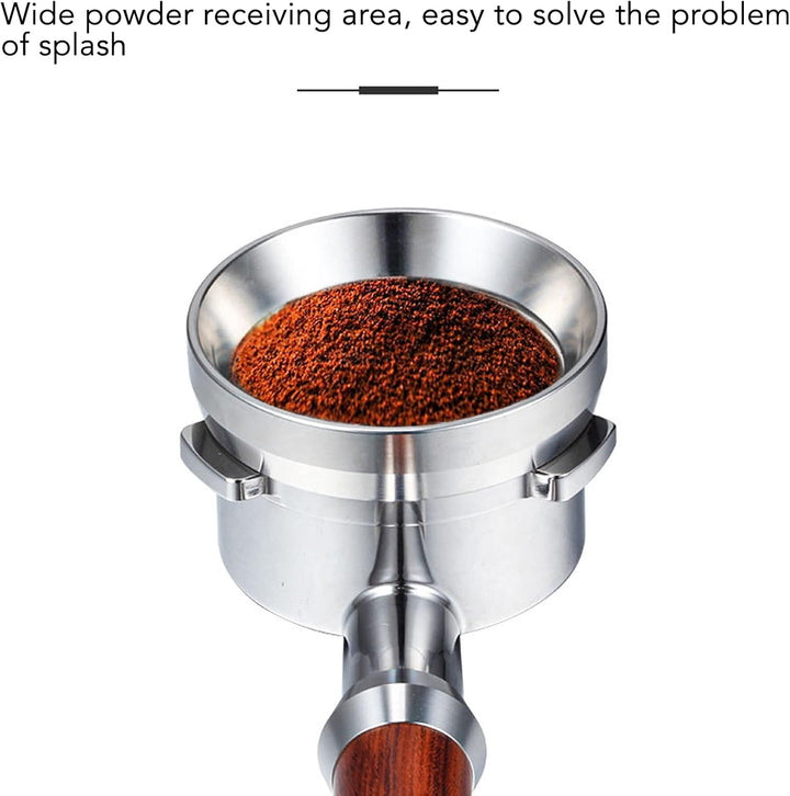 Pilipane Espresso Dosiertrichter 57,5 mm Edelstahl, Kaffee-dosiertrichter, dosierring 57.5mm, aus 30