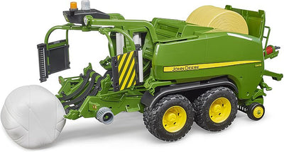 bruder 02032 - John Deere Rundballen-Presswickelkombination C441R - 1:16 Bauernhof Landwirtschaft Tr