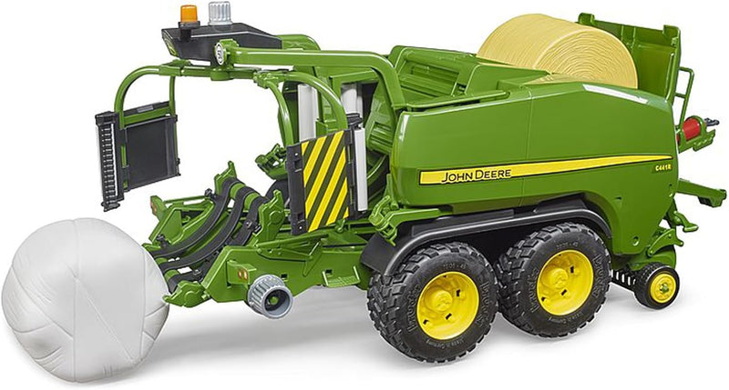 bruder 02032 - John Deere Rundballen-Presswickelkombination C441R - 1:16 Bauernhof Landwirtschaft Tr