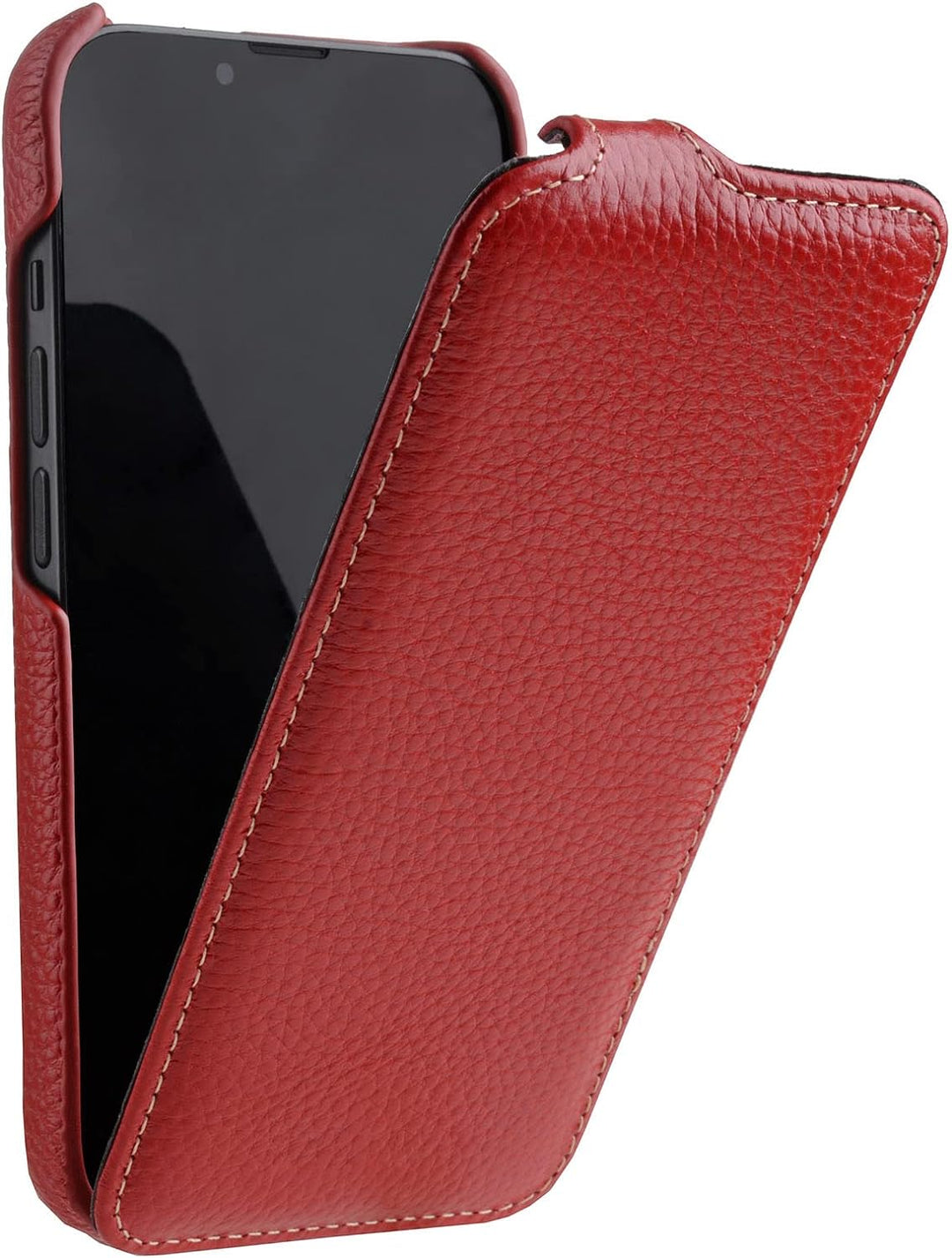 Mobiskin Hülle passend für Apple iPhone 14 (6,1 Zoll), Handyhülle mit beschichtetem Leder, Case, Sch