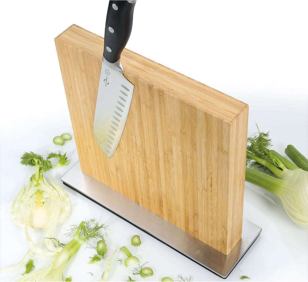 Magnet-Messerblock Bamboo Messerhalter Holzblock Küchenmesser Zassenhaus