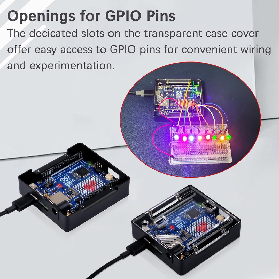 GeeekPi Studenten-Starter-Kit für Arduino UNO R4 WiFi mit offizieller UNO R4 WiFi-Karte, Metallgehäu
