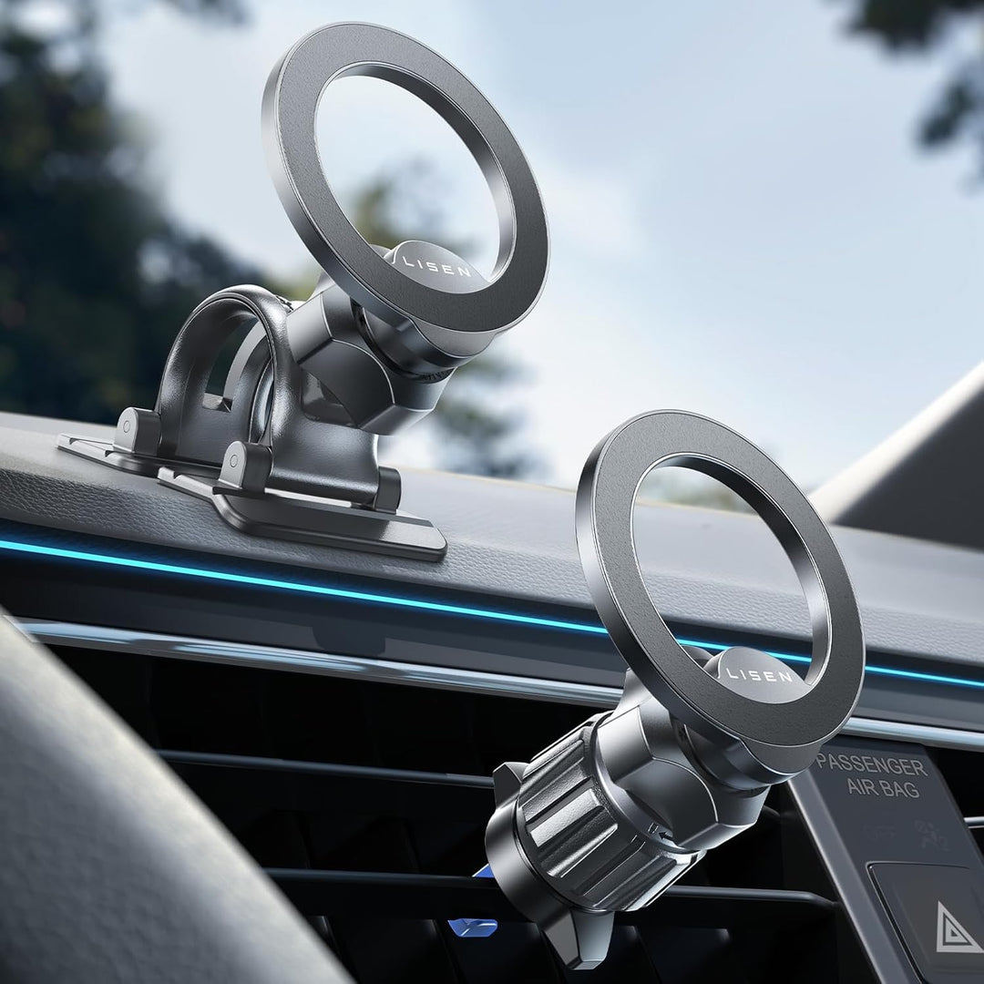 LISEN für Magsafe Autohalterung, 24X Magnet Handyhalterung Auto Magnetische, 360° Drehbar Handy Halt