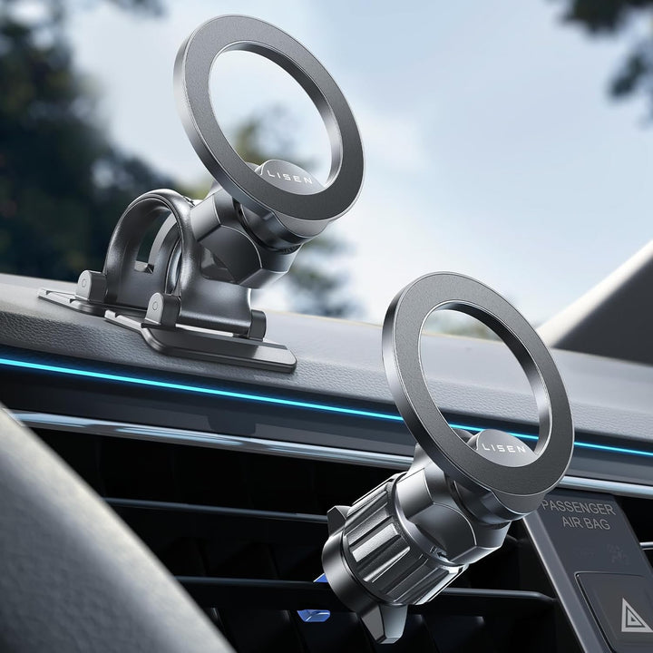 LISEN für Magsafe Autohalterung, 24X Magnet Handyhalterung Auto Magnetische, 360° Drehbar Handy Halt