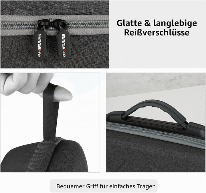 ZJRXM Tasche für DJI Mini 4 Pro Drone Zubehör, RC 2 Tasche RC-N2 Tasche Tragbare Reisetasche Trageta