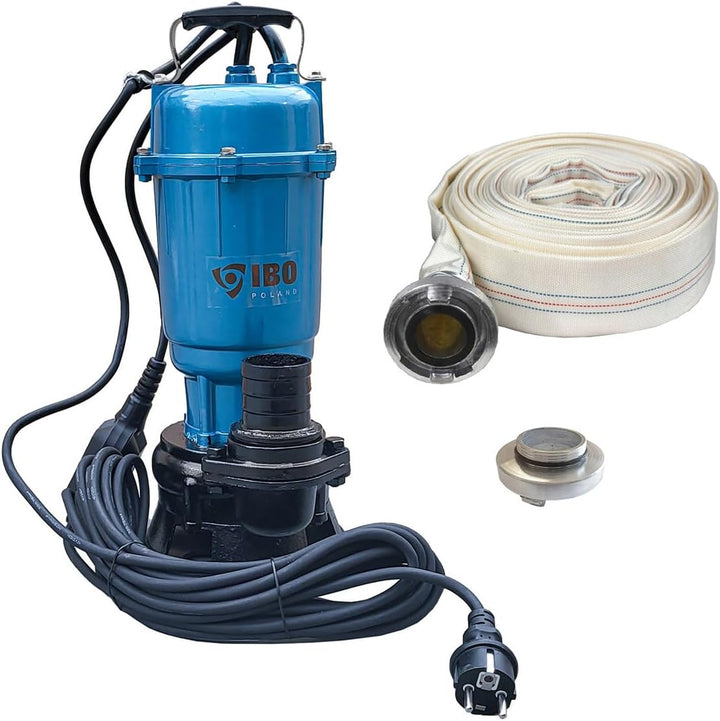 Fäkalienpumpe Schlauch 20 30M Storz C Kupllung Schmutzwasserpumpe 550 W 18000 L/Std Tauchpumpe Cutte